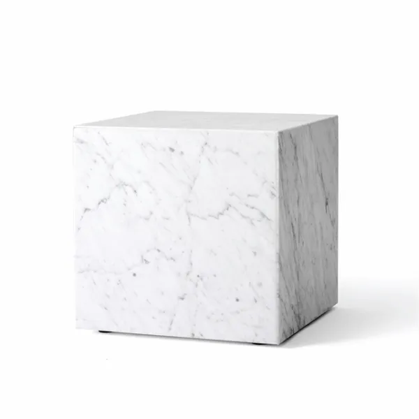 Audo Plinth Mesa de Centro Cúbica em Mármore Carrara