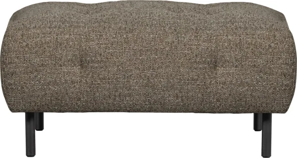 Lloyd, Pufe de sofá, castanho-escuro, A45x90x90 cm