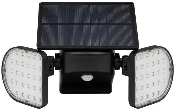 Candeeiro solar duplo com foco 1,5W