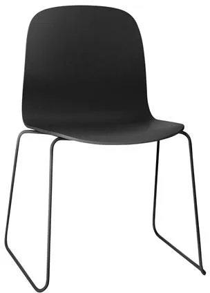 Cadeira de Jantar Muuto Visu com Base de Trenó Preta
