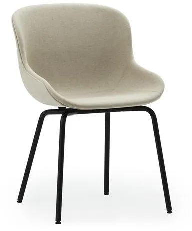 Normann Copenhagen Hyg Cadeira de Jantar Estofada Aço Preto/Main Line Flax MLF20