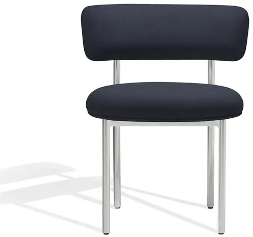 Møbel Copenhagen Font Cadeira de Jantar Vidar 0786/Estrutura em Aço Polido