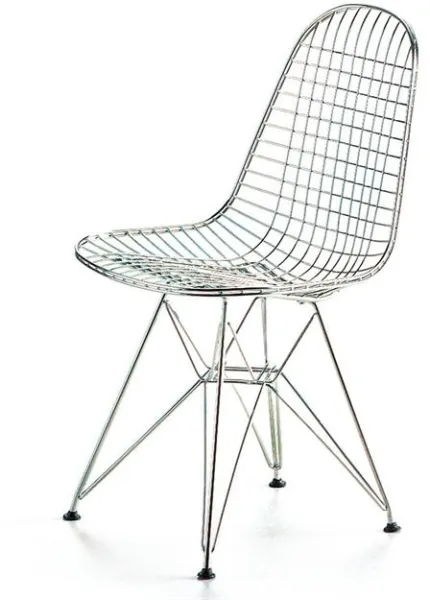 Cadeira de Jantar Vitra Wire DKR Cromada