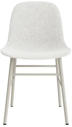 Normann Copenhagen Form Cadeira de Jantar Estofada Grupo 5 Cinzento Claro/Aço