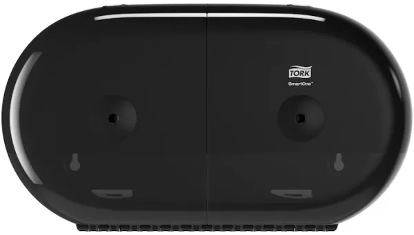 Tork SmartOne T9 Twin, dispensador de papel higiénico, preto