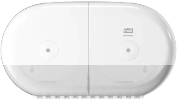Tork SmartOne T9 Twin, dispensador de papel higiénico, branco