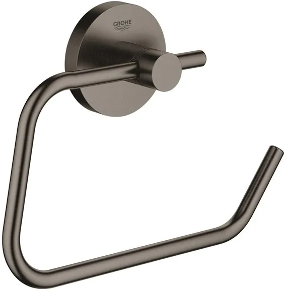Grohe Essentials suporte para rolo de papel higiénico, grafite escovado