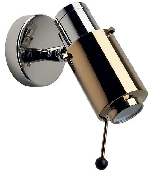 Candeeiro de Parede Biny Spot Níquel & Ouro C. LED